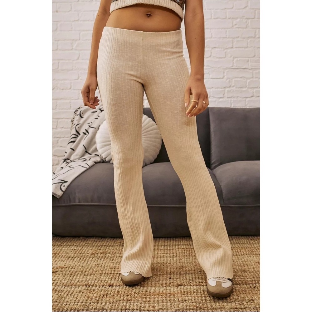 Urban Outfitters “Rosie” flare ribbed pants